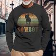 Retro Cowboy Langarmshirts Geschenke für alte Männer