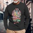 Retro Tanned Tatted And Tipsy Skeleton Summer Vacation Long Sleeve T-Shirt Gifts for Old Men