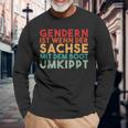 Retro With Gendern Ist Wenn Der Sachs Mit Dem Boot Overtippt Langarmshirts Geschenke für alte Männer