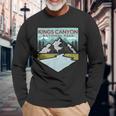 Retro Vintage Kings Canyon National Park Long Sleeve T-Shirt Gifts for Old Men