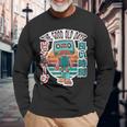 Retro Vintage Mixtape Robot The Good Old Days 80S Music Long Sleeve T-Shirt Gifts for Old Men