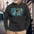 Retro Vintage Style American Foxhound Long Sleeve T-Shirt Gifts for Old Men