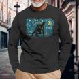 Retro Vintage Style Werewolf Long Sleeve T-Shirt Gifts for Old Men