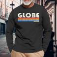 Retrointage 70S 80S Style Globe Az Langarmshirts Geschenke für alte Männer