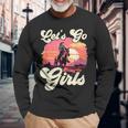 Rodeo Western Country Cowgirl Hat Let's Go Girls Long Sleeve T-Shirt Gifts for Old Men