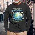 Rotation Of The Earth Makes My Day Earth Day Science Long Sleeve T-Shirt Gifts for Old Men