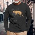 Safari Animal Common Laughing Hyena Long Sleeve T-Shirt Gifts for Old Men