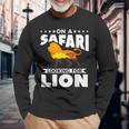 On A Safari Looking For Lion Family Vacation Long Sleeve T-Shirt Gifts for Old Men