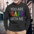 You Are Safe With Me Long Sleeve T-Shirt Gifts for Old Men