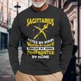 Sagittarius Hated By Many November December Zodiac Birthday Long Sleeve T-Shirt Gifts for Old Men