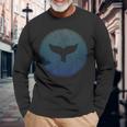 Salvar A Las Ballenas Asesino De Animales Marinos Cola De Ballena Ola Orca Camiseta de manga larga Regalos para ancianos