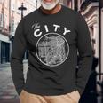 San Francisco The City Map Long Sleeve T-Shirt Gifts for Old Men