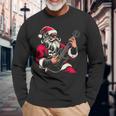 Santa Claus Guitar Player Have A Rock & Roll Christmas Long Sleeve T-Shirt Gifts for Old Men