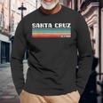 Santa Cruz California Retro Vintage Long Sleeve T-Shirt Gifts for Old Men