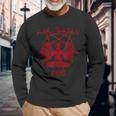 Satan Loves Me Hail Satan Teufel 666 Spruch Langarmshirts Geschenke für alte Männer