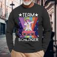 Schlagerparty Folk Music Costume Unicorn Music Team Schlager S Langarmshirts Geschenke für alte Männer