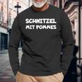 Schnitzel Mit Chips Langarmshirts Geschenke für alte Männer