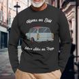 Schwarzes Langarmshirts Männer aus Stahl, Auto-Motiv Spruch Geschenke für alte Männer