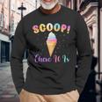 Scoop There It Is Ice Cream Lover Sweet Long Sleeve T-Shirt Gifts for Old Men