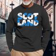 Scotland Flags Scotland Langarmshirts Geschenke für alte Männer