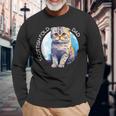 Scottish Fold Katzen Papa Cat Dad Daddy Haustier Freund Langarmshirts Geschenke für alte Männer