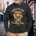 Scottish Highland Cow Sorry I'm Late I Saw A Fluffy Cow Long Sleeve T-Shirt Gifts for Old Men