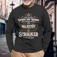 Seine Majestät Der Schalker Betritt Den Raum Seine Majestät Der Schalker Betritt Den S Langarmshirts Geschenke für alte Männer