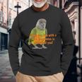 Senegal Parrot Happiness Long Sleeve T-Shirt Gifts for Old Men