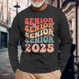 Senior 2025 Class Of 2025 Seniors Graduation 2025 Long Sleeve T-Shirt Gifts for Old Men