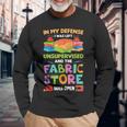 Sewing Sew Seamstress Quilting Quilt Quilter Sewer Pattern Long Sleeve T-Shirt Gifts for Old Men