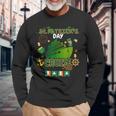 Shamrock Cruise Ship Ireland Flag St Patrick's Day Long Sleeve T-Shirt Gifts for Old Men