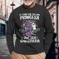 Si Tengo Que Ser Una Princesa Que Sea Guerrera 8 Marzo Camiseta Camiseta de manga larga Regalos para ancianos