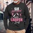 Sie Heiratet Wir Saufen Nur Junggesellenabschied Langarmshirts Geschenke für alte Männer