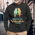 Sittich Wenigstens Meine Wellensittiche Birds Budgie Langarmshirts Geschenke für alte Männer