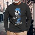 Skater Skeleton Skateboard Skull For Children Langarmshirts Geschenke für alte Männer