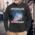 Sleep Axolotl Pyjamas Axolotls Langarmshirts Geschenke für alte Männer