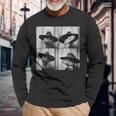 Snake In Cowboy Hat Animal Photobooth Snake Owner Long Sleeve T-Shirt Gifts for Old Men