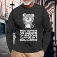 Snow Leopards Are Awesome Therefore I'm A Snow Leopard Long Sleeve T-Shirt Gifts for Old Men