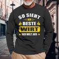 So Sieht Der Beste Wirt Der Welt Langarmshirts Geschenke für alte Männer