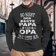 So Ssieht Der Beste Papa Und Opa Der Welt Aus S Langarmshirts Geschenke für alte Männer