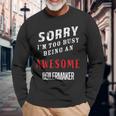 Sorry I'm Too Busy Being An Awesome Boilermaker Long Sleeve T-Shirt Gifts for Old Men