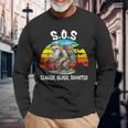 SOS Slower Older Smarter Wandern Faultier Abenteuer Langarmshirts Geschenke für alte Männer