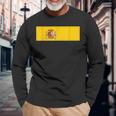 Spain 2021 Flag Love Soccer Football Fans Support Long Sleeve T-Shirt Gifts for Old Men