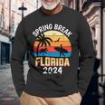 Spring Break Florida 2024 College Student Spring Break Long Sleeve T-Shirt Gifts for Old Men