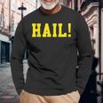 State Of Michigan Hail U M Ann Arbor Mi Aa Long Sleeve T-Shirt Gifts for Old Men