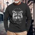 Steal And Rinse Code Of Conduct Raccoon Face Apparel Long Sleeve T-Shirt Gifts for Old Men
