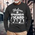 Stolzer Epagneul Picard Papa Langarmshirts Geschenke für alte Männer