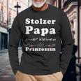 Stolzer Papa Einer Kleine Prinzessin Father's Day Langarmshirts Geschenke für alte Männer