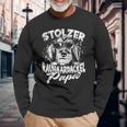 Stolzer Rauhaardackel Papa Herrchen Dogs Dachshund Langarmshirts Geschenke für alte Männer