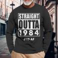 Straight Outta 1984 40 40Th Birthday Long Sleeve T-Shirt Gifts for Old Men